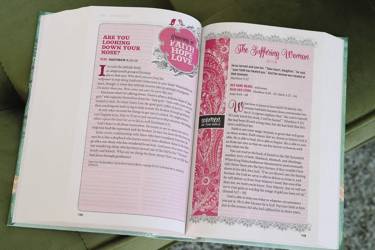 NIV, Bible for Teen Girls, Hardcover: Growing in Faith, Hope, and Love – the Perfect Christian Faith Gift for Your Teenage Girl, Age 13-18