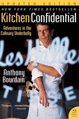 Kitchen Confidential: Adventures in the Culinary Underbelly (Updated) by Anthony Bourdain — Paperback book cover