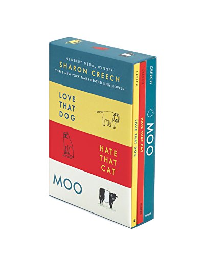 Sharon Creech 3-Book Box Set: Love That Dog, Hate That Cat, Moo book cover