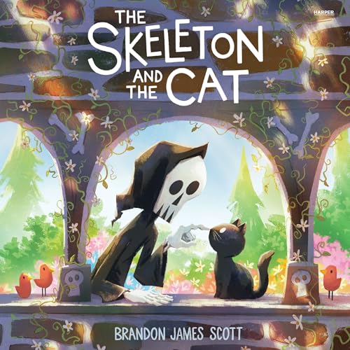 The Skeleton and the Cat by Brandon James Scott — Hardcover book cover