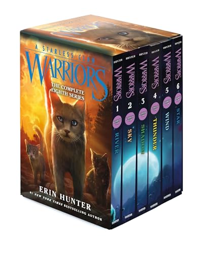 Warriors: A Starless Clan Box Set: Volumes 1 to 6: A Starless Clan #1: River, a Starless Clan #2: Sky, Starless Clan #3: Shadow, a Starless Clan #4: T book cover
