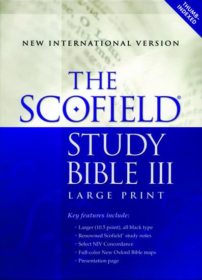Scofield Study Bible III-NIV-Large Print by Oxford University Press, Bonded Leather book cover