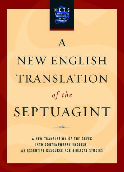 New English Translation of the Septuagint-OE by Albert Pietersma, Hardcover book cover
