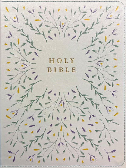 NLT Wide Margin Bible, Filament Enabled (Leatherlike, Grace & Bloom, Indexed, Red Letter)