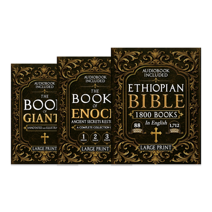 Lost Books of the Bible 3-Book Set — Complete Restored Ethiopian Bible (88 Books), The Books of Enoch 1-2-3 & The Book of Giants | Large Print, Illustrated, Audiobook Included