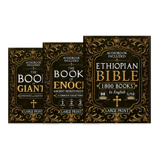Lost Books of the Bible 3-Book Set — Complete Restored Ethiopian Bible (88 Books), The Books of Enoch 1-2-3 & The Book of Giants | Large Print, Illustrated, Audiobook Included