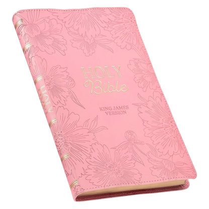 KJV Holy Bible, Gift Edition King James Version, Faux Leather Flexible Cover, Blossom Pink Floral (KJV Gift Editions)