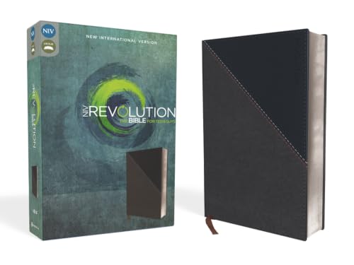 NIV, Revolution Bible, Imitation Leather, Gray/Navy: The Bible for Teen Guys (Special) by Livingstone Corporation, Imitation Leather book cover