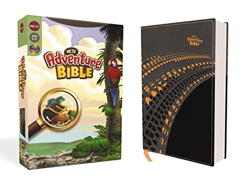 Nkjv, Adventure Bible, Leathersoft, Gray, Full Color by Lawrence O Richards, Imitation Leather book cover