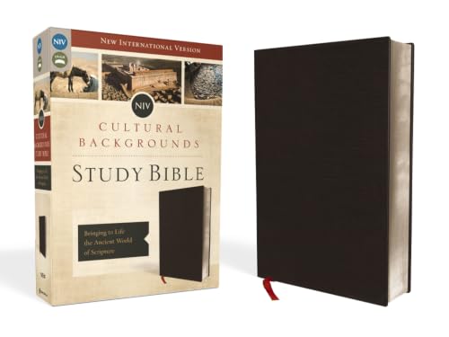 NIV, Cultural Backgrounds Study Bible, Bonded Leather, Black: Bringing to Life the Ancient World of Scripture (Special) by Craig S Keener, Bonded Leather book cover