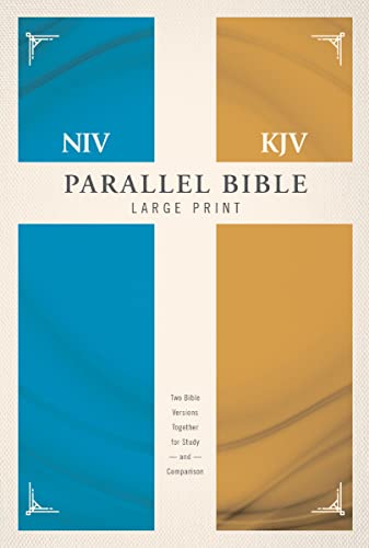 Side-By-Side Bible-PR-NIV/KJV-Large Print by Zondervan, Hardcover book cover