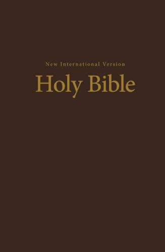 NIV, Value Pew and Worship Bible, Hardcover, Brown (Special) by Zondervan, Hardcover book cover