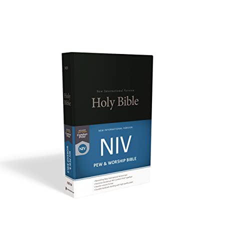 NIV, Pew and Worship Bible, Hardcover, Black (Special) by Zondervan, Hardcover book cover