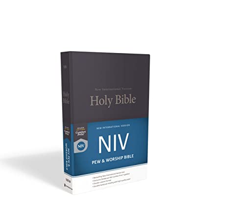 NIV, Pew and Worship Bible, Hardcover, Blue (Special) by Zondervan, Hardcover book cover