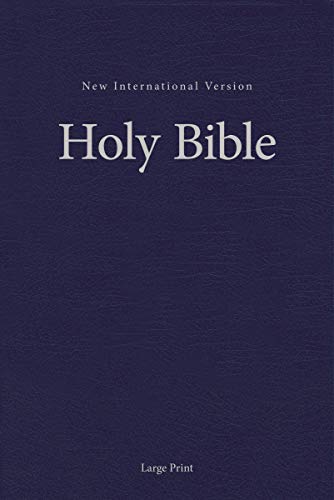 NIV, Pew and Worship Bible, Large Print, Hardcover, Blue (Special) by Zondervan, Hardcover book cover