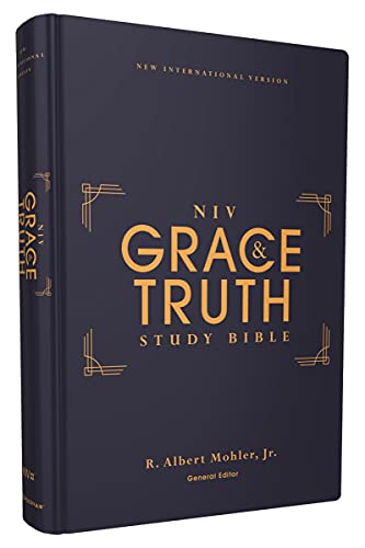 Niv, the Grace and Truth Study Bible (Trustworthy and Practical Insights), Hardcover, Red Letter, Comfort Print by R Albert Mohler Jr, Hardcover book cover