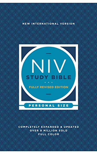 NIV Study Bible, Fully Revised Edition, Personal Size, Paperback, Red Letter, Comfort Print by Kenneth L Barker, Paperback book cover