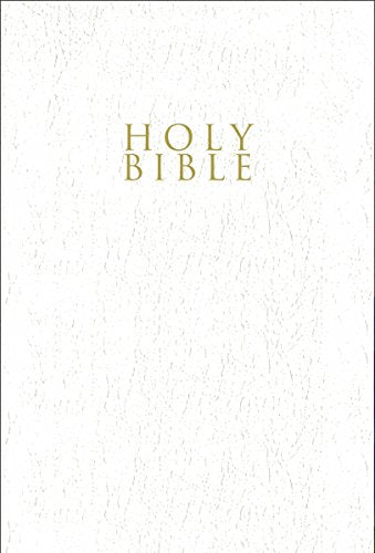 Niv, Gift and Award Bible, Leather-Look, White, Red Letter Edition, Comfort Print by Zondervan, Paperback book cover