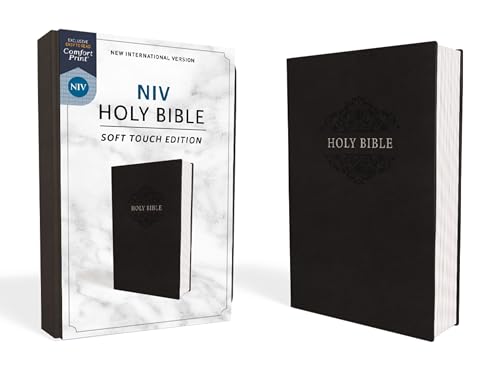 NIV, Holy Bible, Soft Touch Edition, Imitation Leather, Black, Comfort Print by Zondervan, Imitation Leather book cover