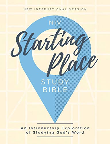 Niv, Starting Place Study Bible, Hardcover, Comfort Print: An Introductory Exploration of Studying God's Word by Zondervan, Hardcover book cover