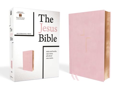 The Jesus Bible, NIV Edition, Imitation Leather, Pink by Passion Publishing, Hardcover book cover