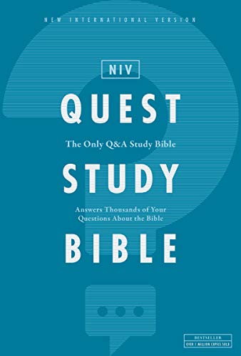 Niv, Quest Study Bible, Hardcover, Comfort Print: The Only Q and A Study Bible by Christianity Today Intl, Hardcover book cover