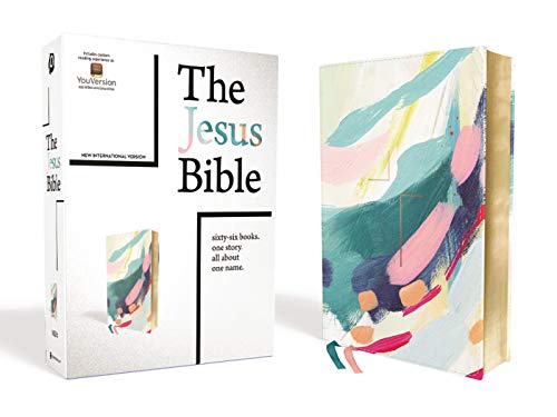 The Jesus Bible, NIV Edition, Leathersoft, Multi-Color/Teal, Comfort Print by Passion Publishing, Imitation Leather book cover