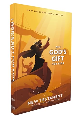 Niv, God's Gift for Kids New Testament with Psalms and Proverbs, Pocket-Sized, Paperback, Comfort Print by Zondervan, Paperback book cover