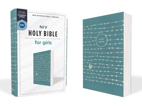 Niv, Holy Bible for Girls, Soft Touch Edition, Leathersoft, Teal, Comfort Print by Zondervan, Imitation Leather book cover