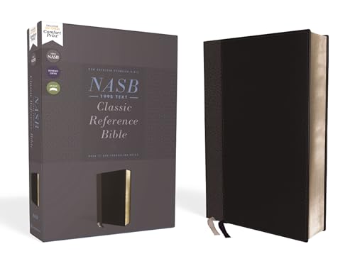 Nasb, Classic Reference Bible, Leathersoft, Black, Red Letter, 1995 Text, Comfort Print by Zondervan, Imitation Leather book cover