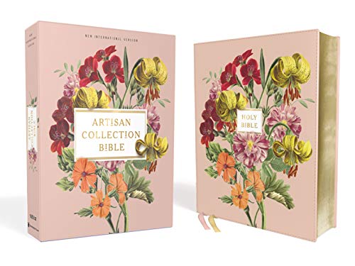 Niv, Artisan Collection Bible, Leathersoft, Blush Floral, Red Letter Edition, Comfort Print by Zondervan, Imitation Leather book cover