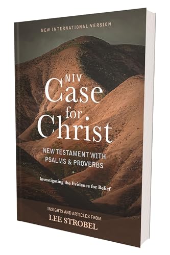 Niv, Case for Christ New Testament with Psalms and Proverbs, Pocket-Sized, Paperback, Comfort Print: Investigating the Evidence for Belief by Lee Strobel, Paperback book cover