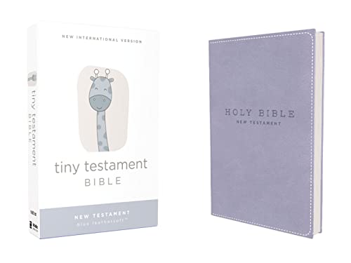 Niv, Tiny Testament Bible, New Testament, Leathersoft, Blue, Comfort Print by Zondervan, Imitation Leather book cover