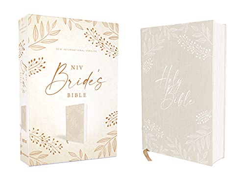 Niv, Bride's Bible, Cloth Over Board, Cream, Red Letter, Comfort Print by Zondervan, Hardcover book cover