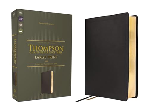 Esv, Thompson Chain-Reference Bible, Large Print, Leathersoft, Black, Red Letter by Frank Charles Thompson, Imitation Leather book cover