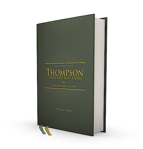 Esv, Thompson Chain-Reference Bible, Hardcover, Green, Red Letter by Frank Charles Thompson, Hardcover book cover