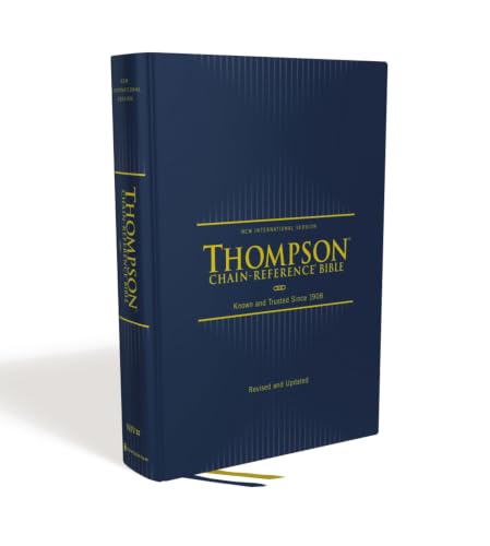 Niv, Thompson Chain-Reference Bible, Hardcover, Navy, Red Letter, Comfort Print by Frank Charles Thompson, Hardcover book cover