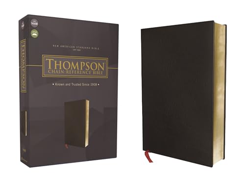 Nasb, Thompson Chain-Reference Bible, Bonded Leather, Black, Red Letter, 1977 Text by Frank Charles Thompson, Bonded Leather book cover