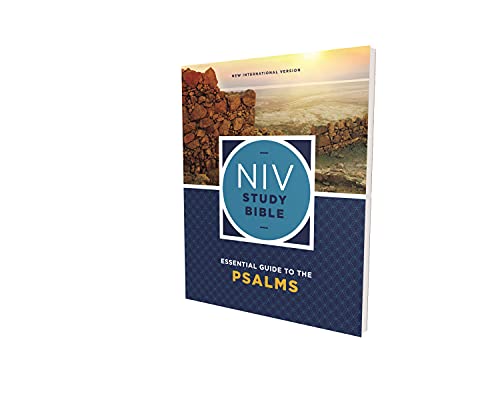 NIV Study Bible Essential Guide to the Psalms, Paperback, Red Letter, Comfort Print by Kenneth L Barker, Paperback book cover