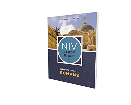 NIV Study Bible Essential Guide to Romans, Paperback, Red Letter, Comfort Print by Kenneth L Barker, Paperback book cover