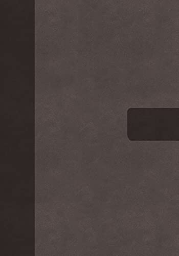 Niv, Super Giant Print Reference Bible (Font Size: 16.5-Point), Leathersoft, Gray, Red Letter, Thumb Indexed, Comfort Print by Zondervan, Imitation Leather book cover