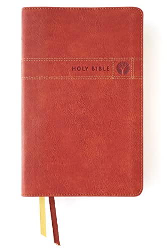 Niv, Men's Devotional Bible (by Men, for Men), Leathersoft, Brown, Comfort Print by Zondervan, Imitation Leather book cover