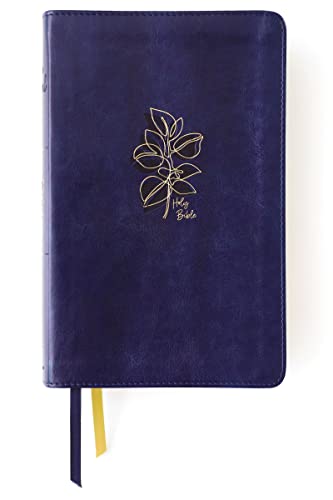 Niv, Women's Devotional Bible (by Women, for Women), Leathersoft, Navy, Comfort Print by Zondervan, Imitation Leather book cover