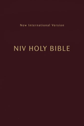 Niv, Holy Bible, Compact, Paperback, Burgundy, Comfort Print by Zondervan, Paperback book cover
