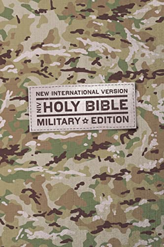 Niv, Holy Bible, Military Edition, Compact, Paperback, Military Camo, Comfort Print by Zondervan, Paperback book cover