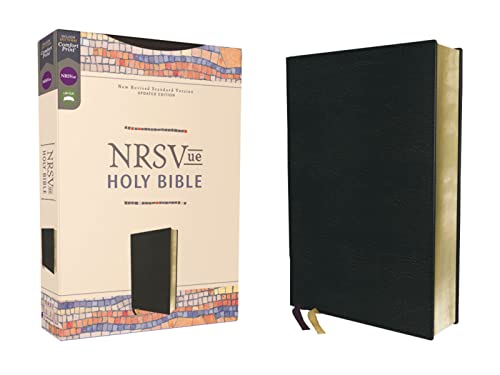 Nrsvue, Holy Bible, Leathersoft, Black, Comfort Print by Zondervan, Imitation Leather book cover