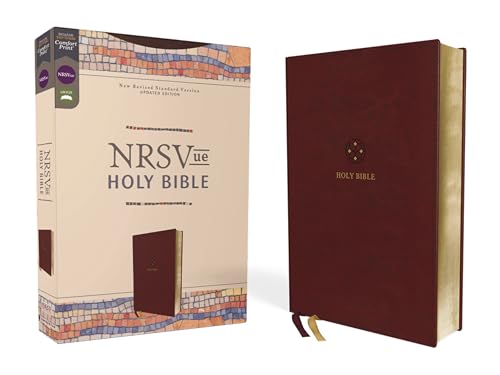 Nrsvue, Holy Bible, Leathersoft, Burgundy, Comfort Print by Zondervan, Imitation Leather book cover