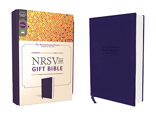 Nrsvue, Gift Bible, Leathersoft, Blue, Comfort Print by Zondervan, Imitation Leather book cover
