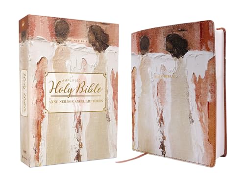 Amplified Holy Bible, Anne Neilson Angel Art Series, Double-Column Journal Edition, Leathersoft, Blush by Anne Neilson, Imitation Leather book cover