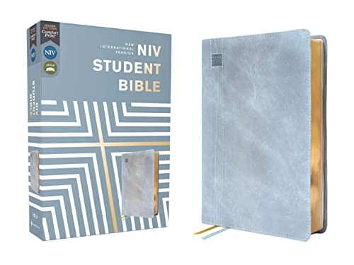 Niv, Student Bible, Leathersoft, Teal, Comfort Print by Philip Yancey, Imitation Leather book cover